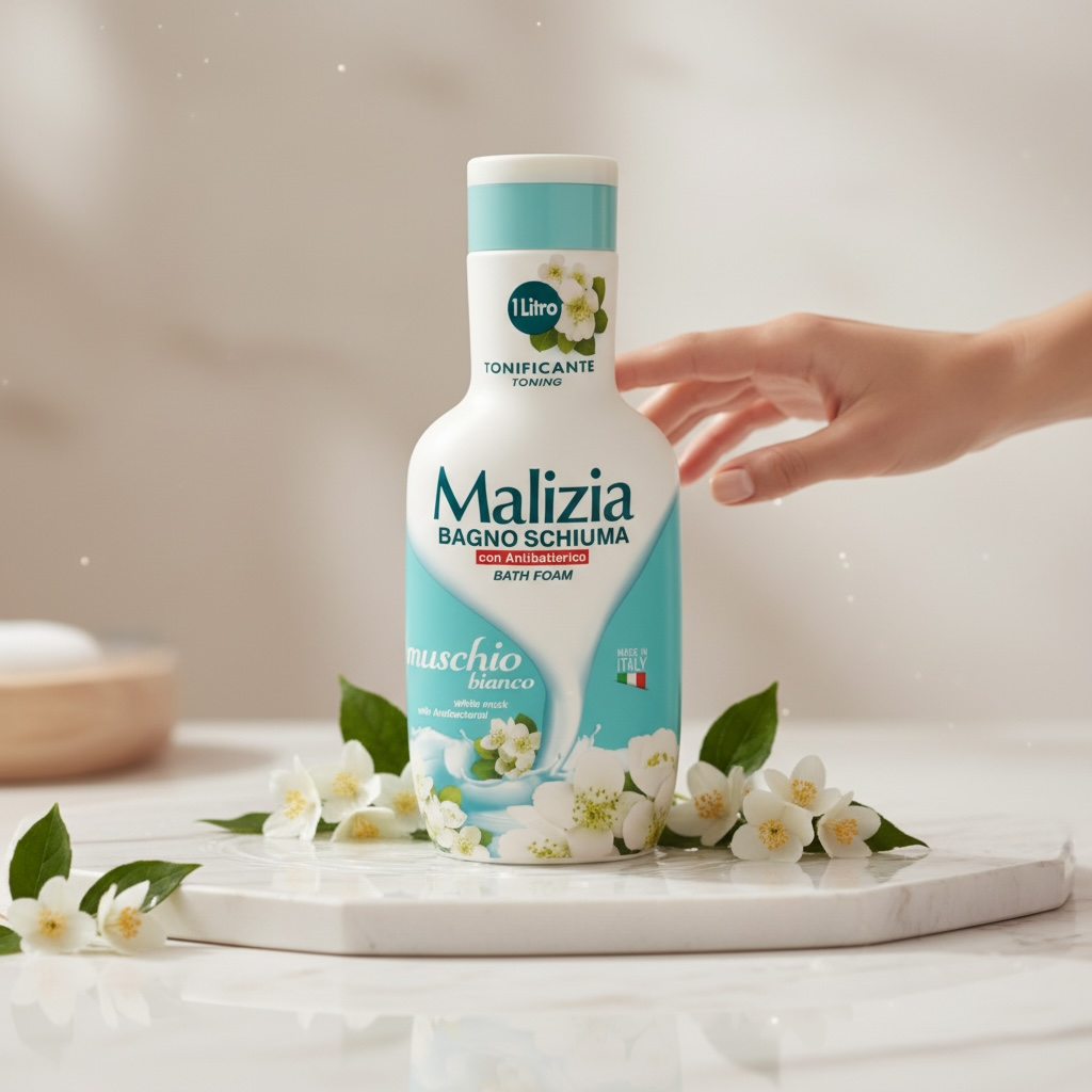 Malizia Muschio Bianco Schaumbad 1L