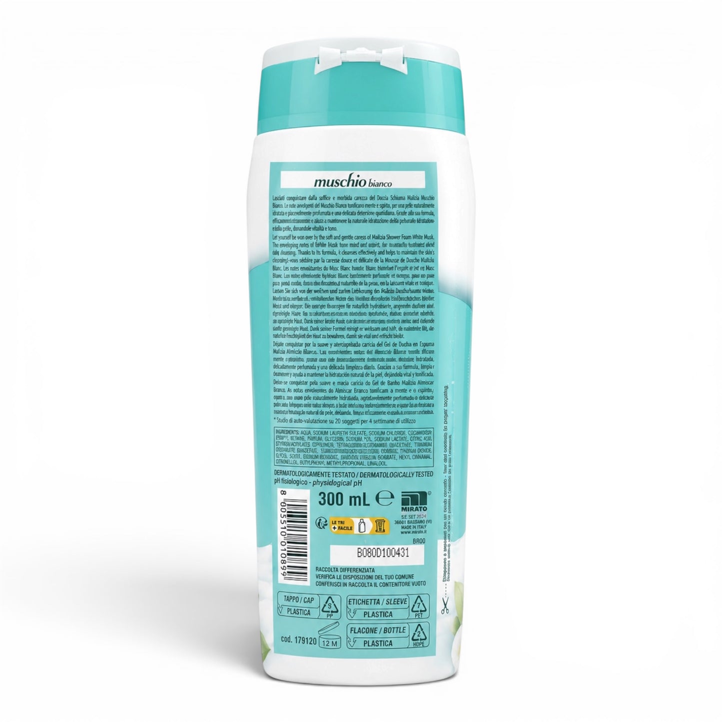 Malizia Weißer Moschus Duschgel 300ml