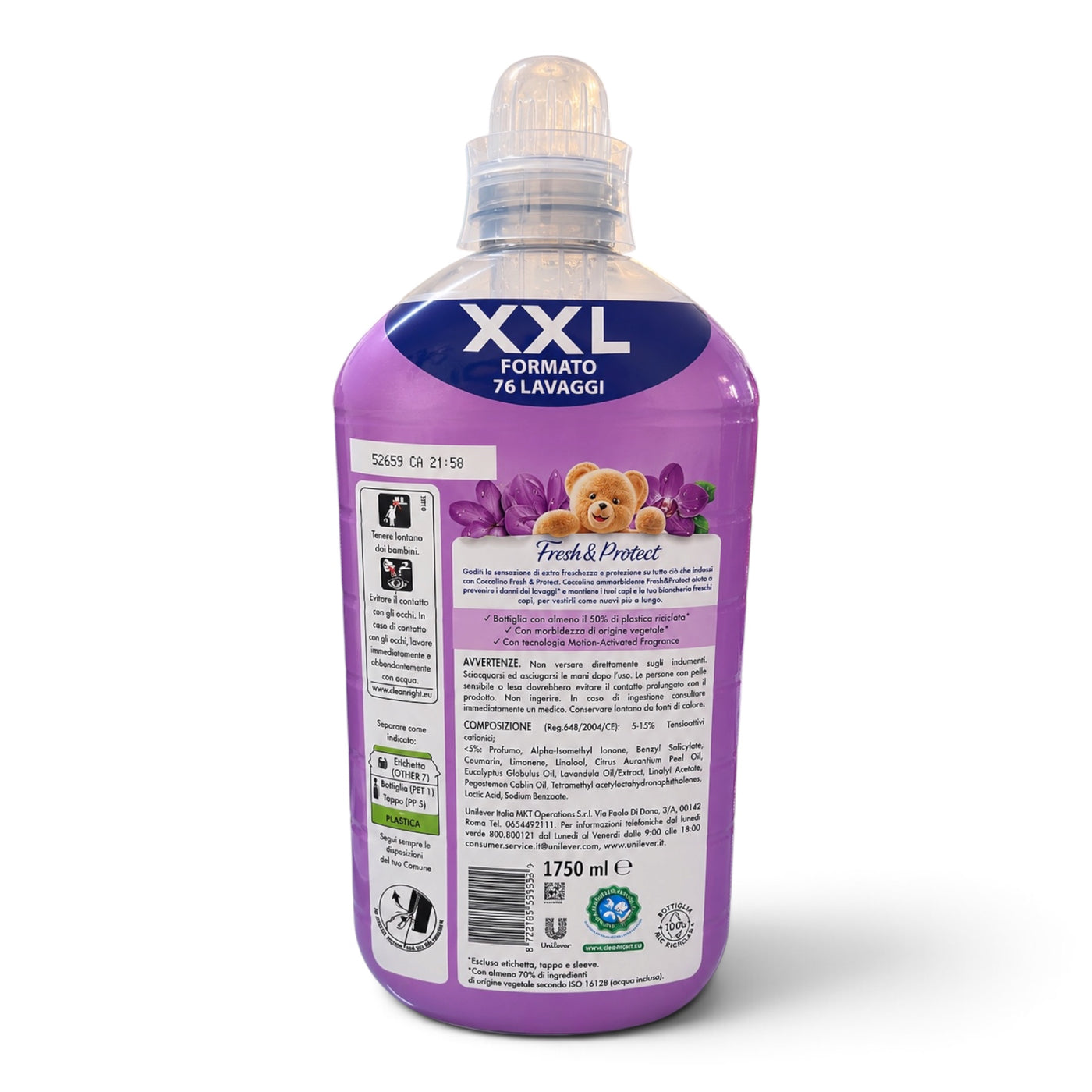 Coccolino Fresh & Protect Orchidea Viola & Mirtilli Weichspüler XXL 1,75 L
