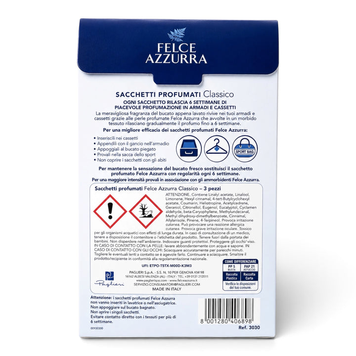 Felce Azzurra Classico Duftbeutel  3 Stück