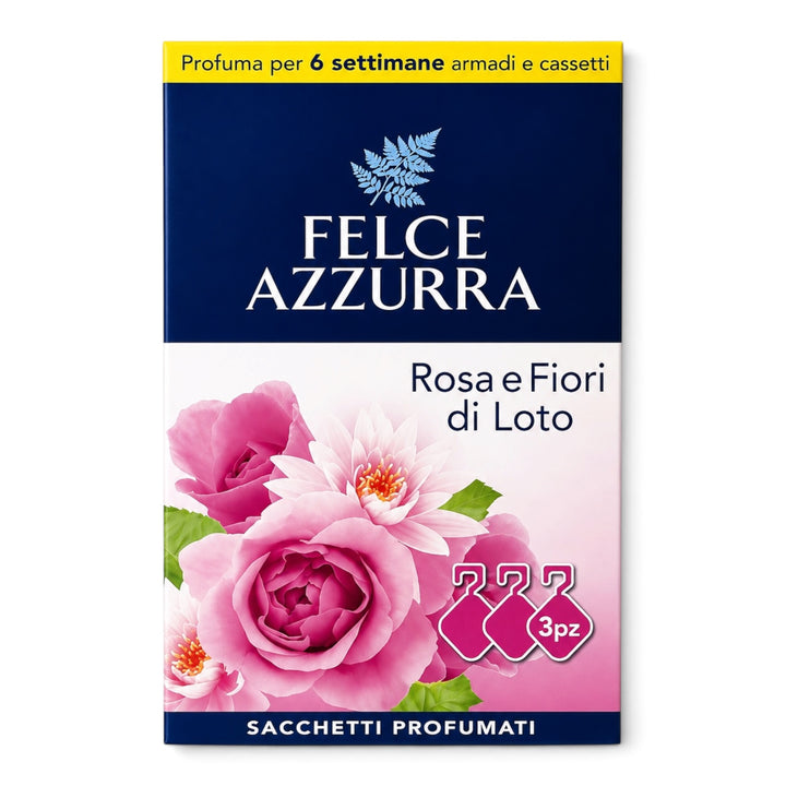 Felce Azzurra Duftbeutel Rose & Lotusblüte 3 Stück
