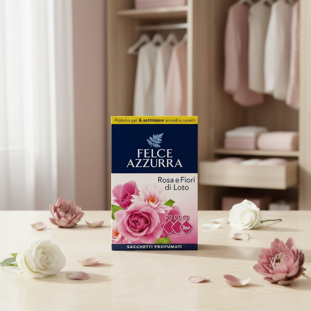 Felce Azzurra Duftbeutel Rose & Lotusblüte 3 Stück