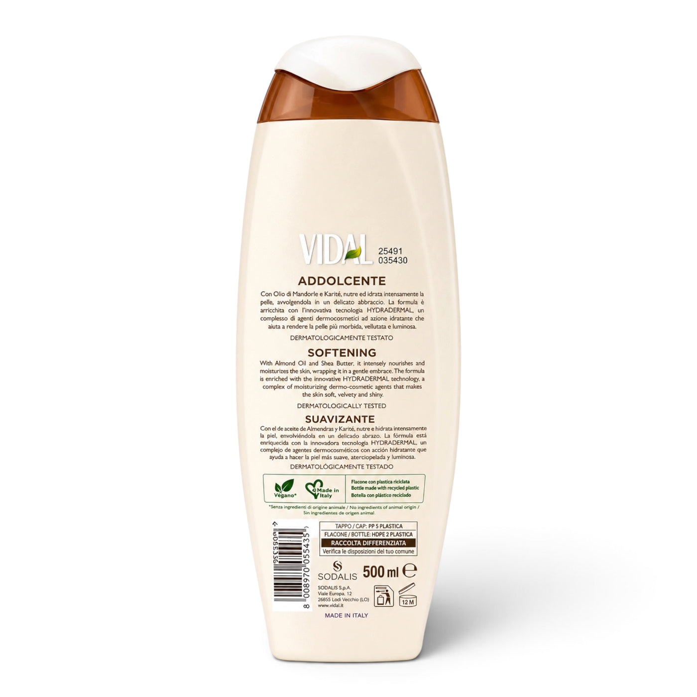 Vidal Duschgel Mandelöl & Sheabutter  500 ml