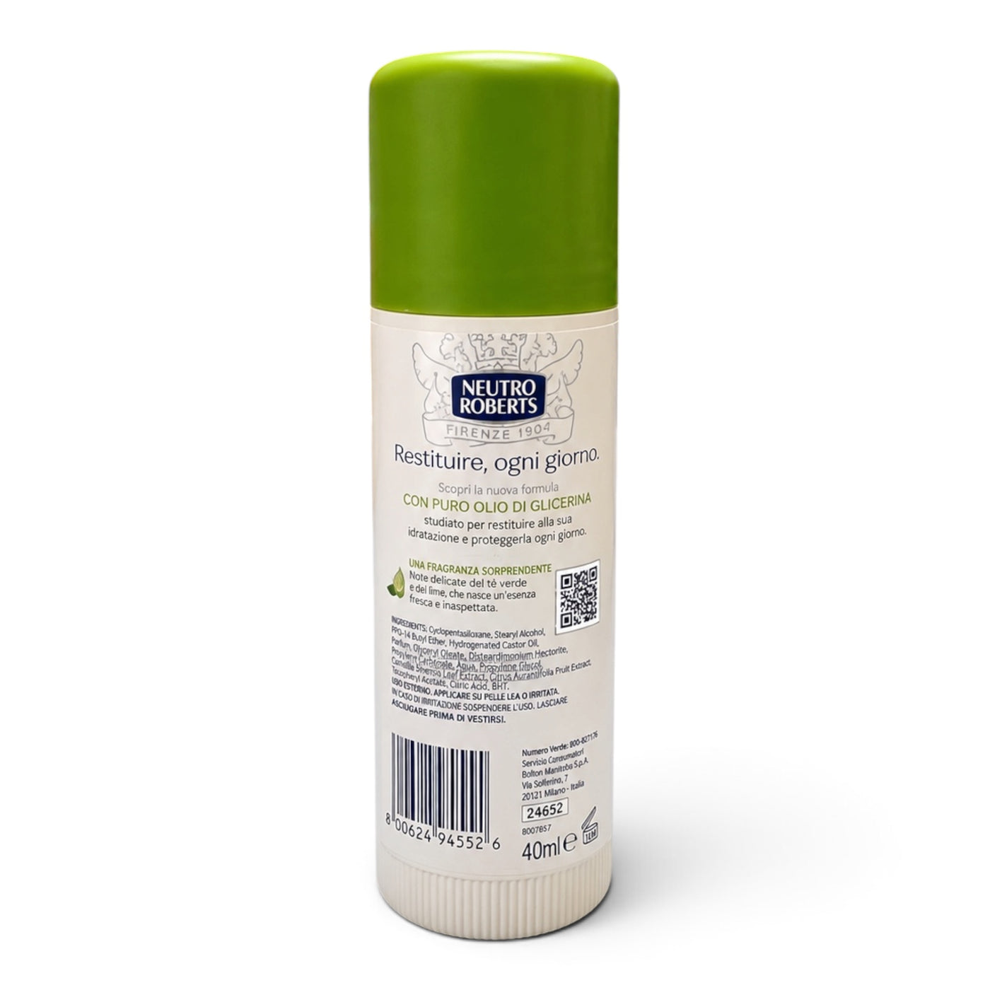 Neutro Roberts Fresco Tè Verde e Lime Deo Stick  40 ml