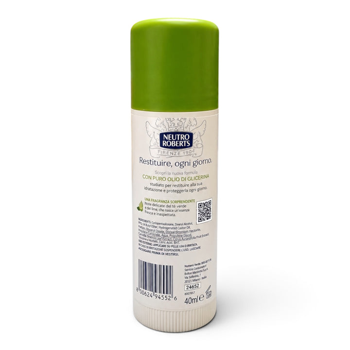 Neutro Roberts Fresco Tè Verde e Lime Deo Stick  40 ml