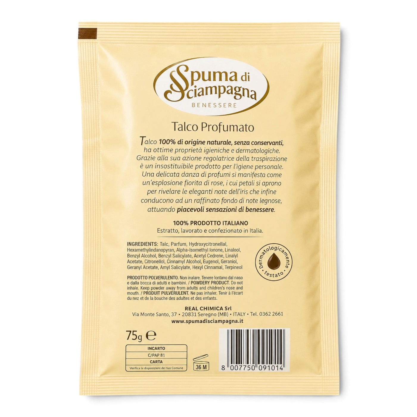 Spuma di Sciampagna Talco Profumato Körperpuder  75 g