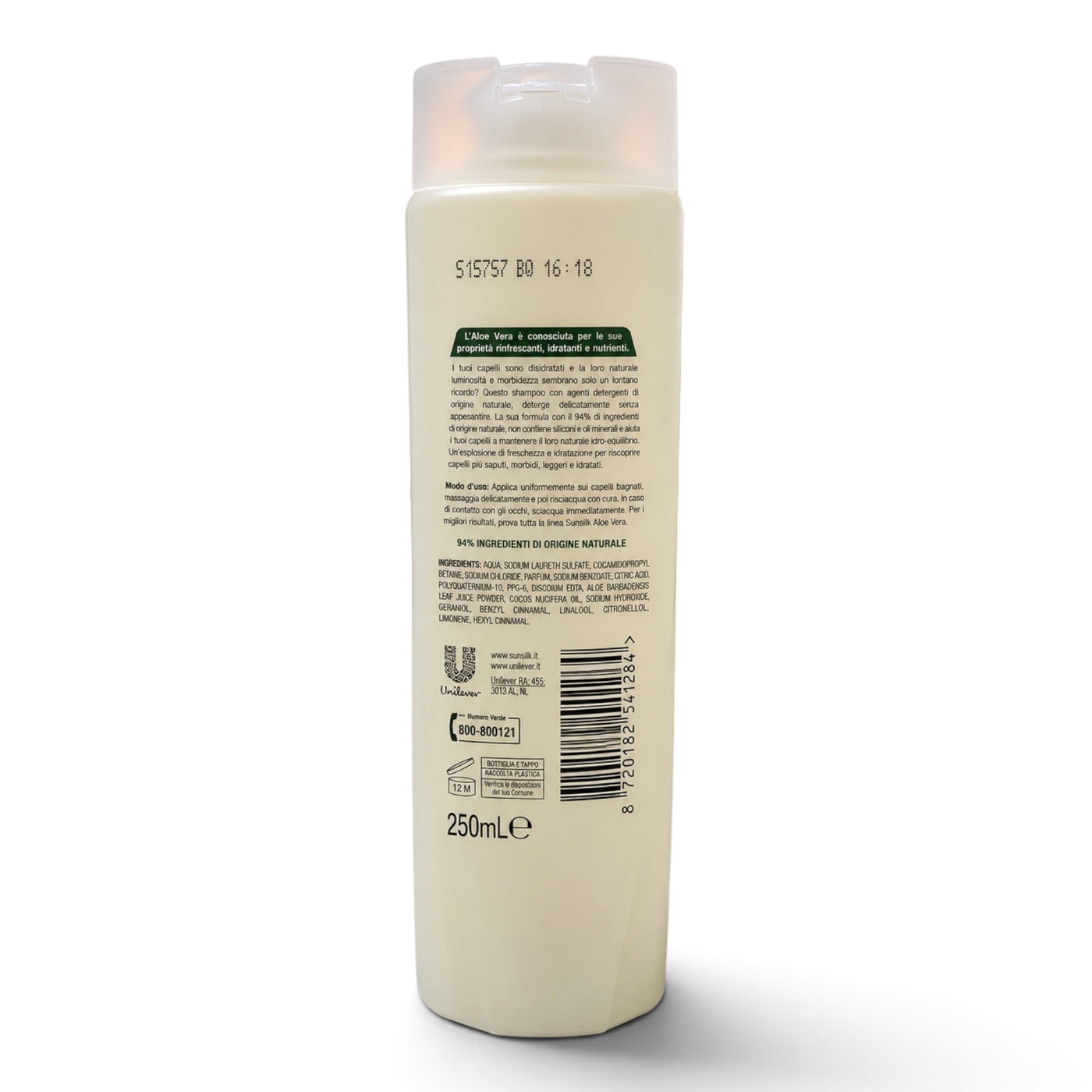 Sunsilk Ricarica Naturale Aloe Vera Shampoo 250 ml