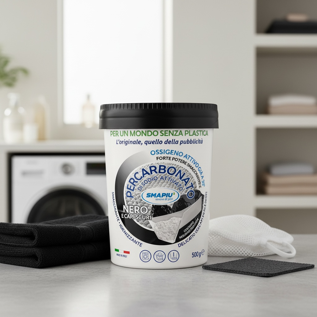 Smapiù Aktiviertes Natriumpercarbonat für schwarze & dunkle Wäsche 500 g