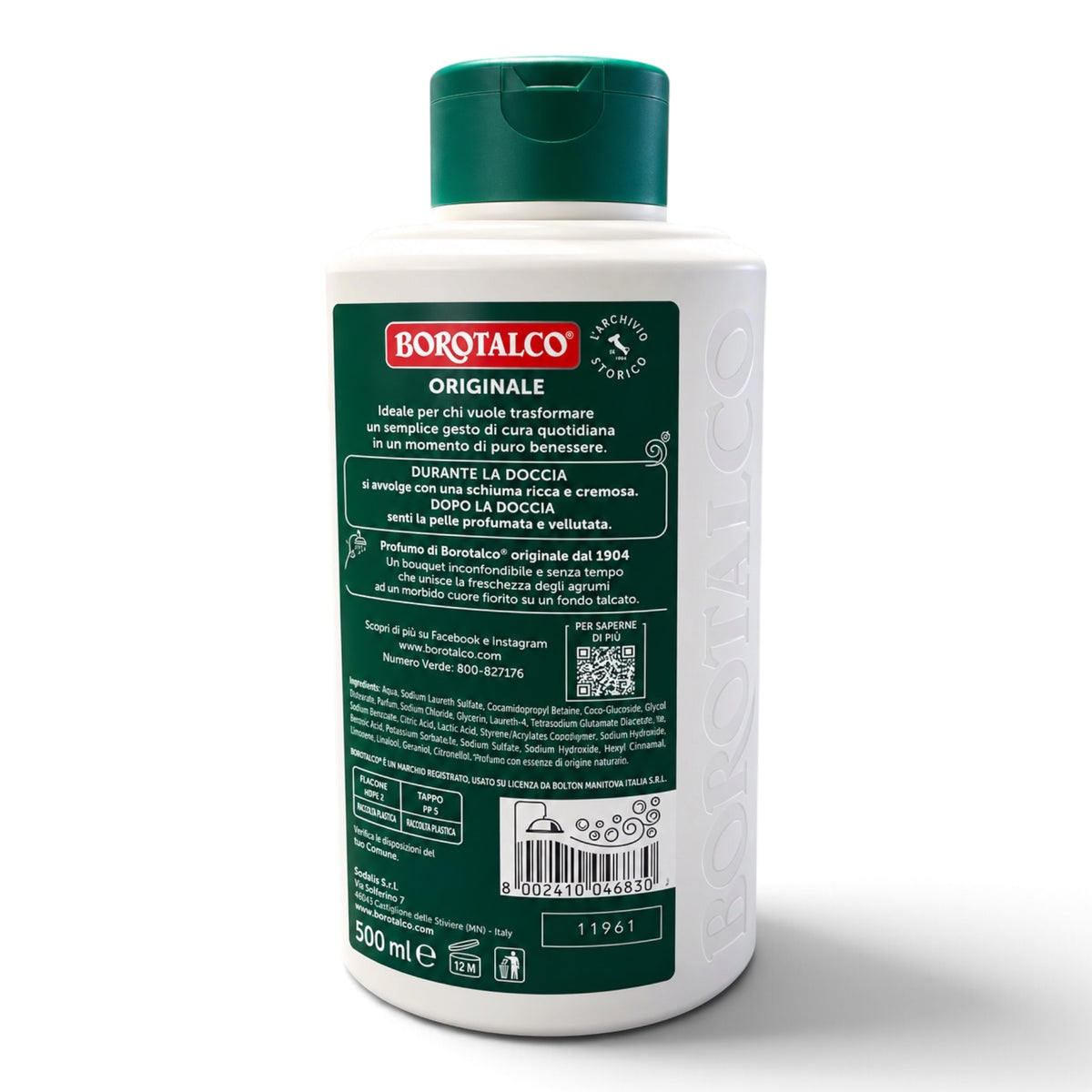 Borotalco Originale Duschcreme 500 ml