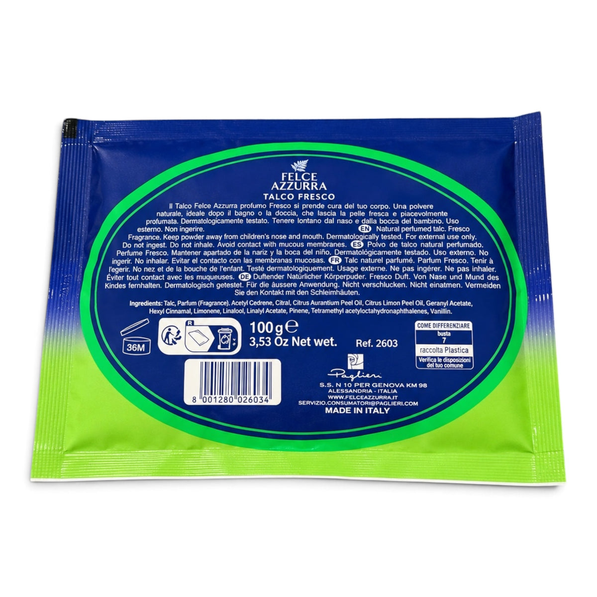 Felce Azzurra Talco Fresco Körperpuder 100 g