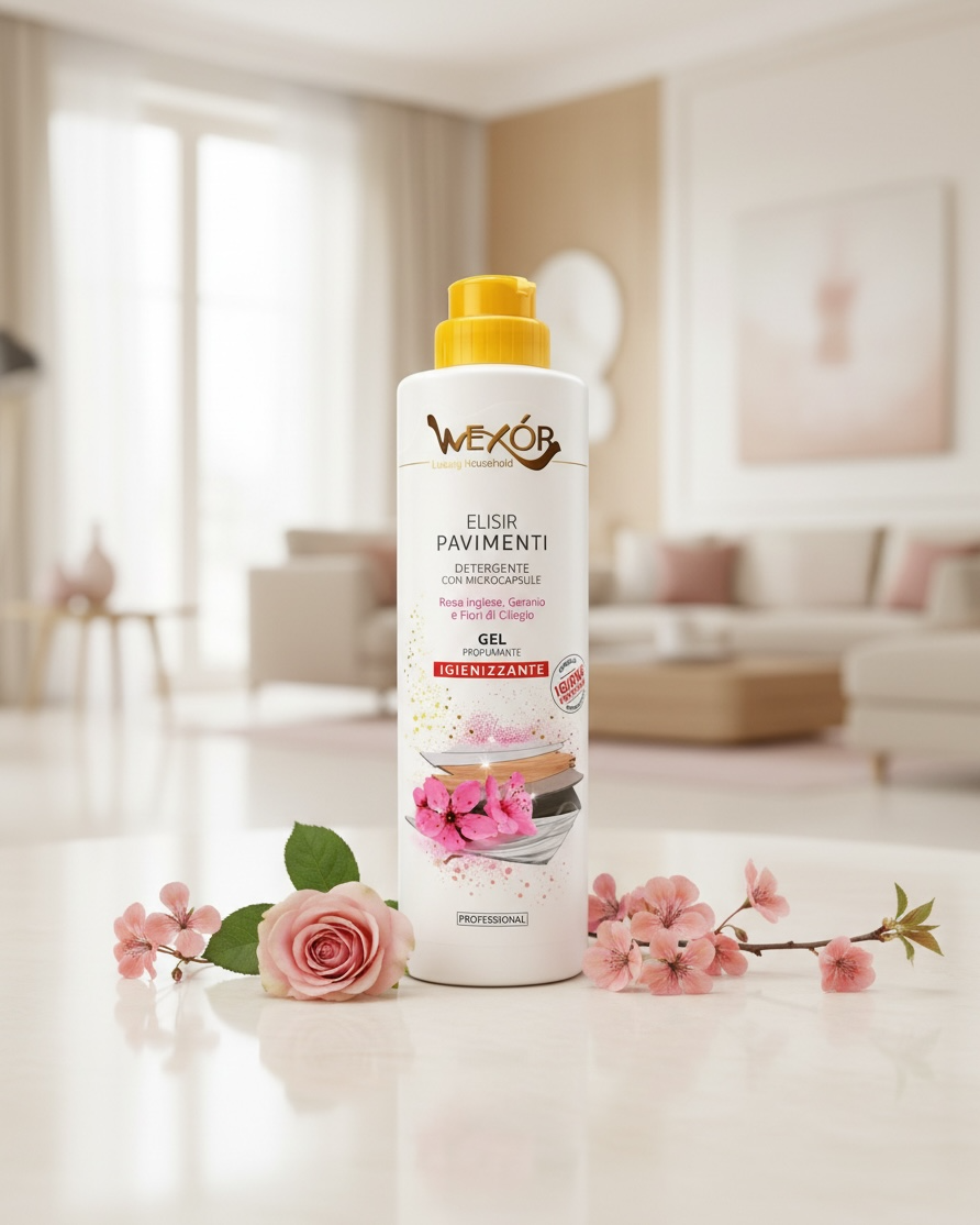 Wexór Elisir Bodenreiniger Rose, Geranie & Kirschblüte 750 ml