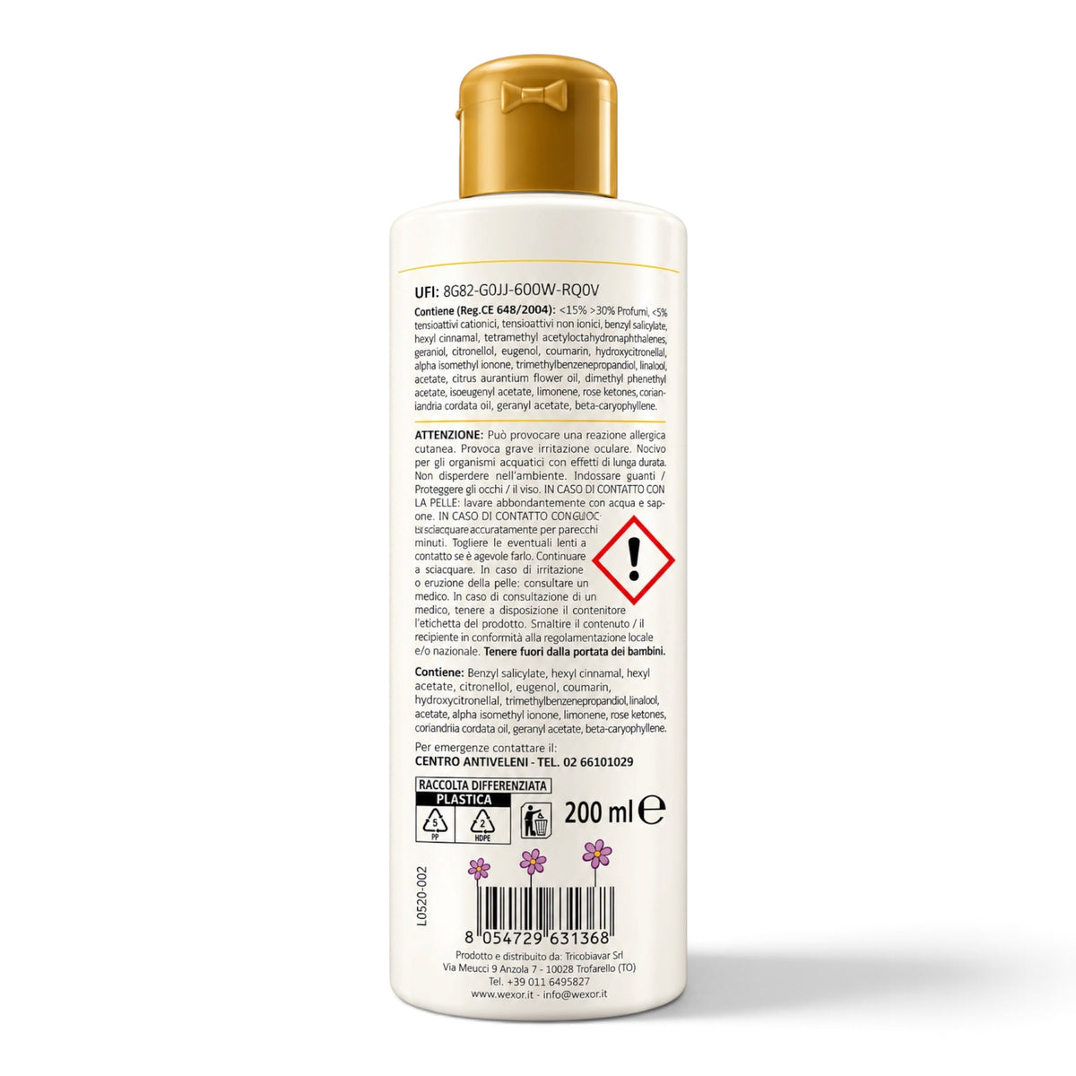 Wexór Wäscheduft Indische Rose, Veilchen & Ingwerblüte 200 ml