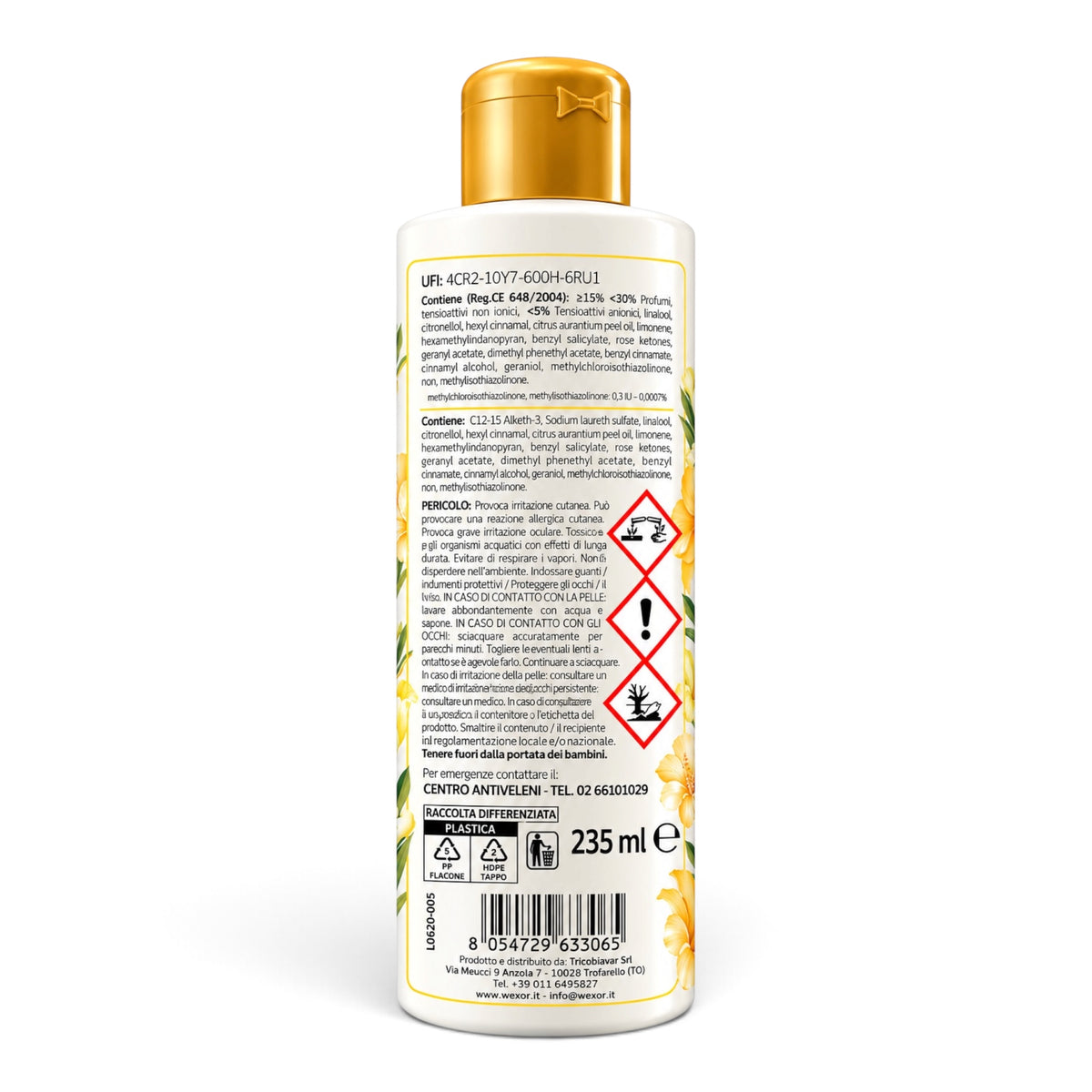 Wexór 2in1 Bodenreiniger & Bodenduft Golden Ibiscus 235 ml