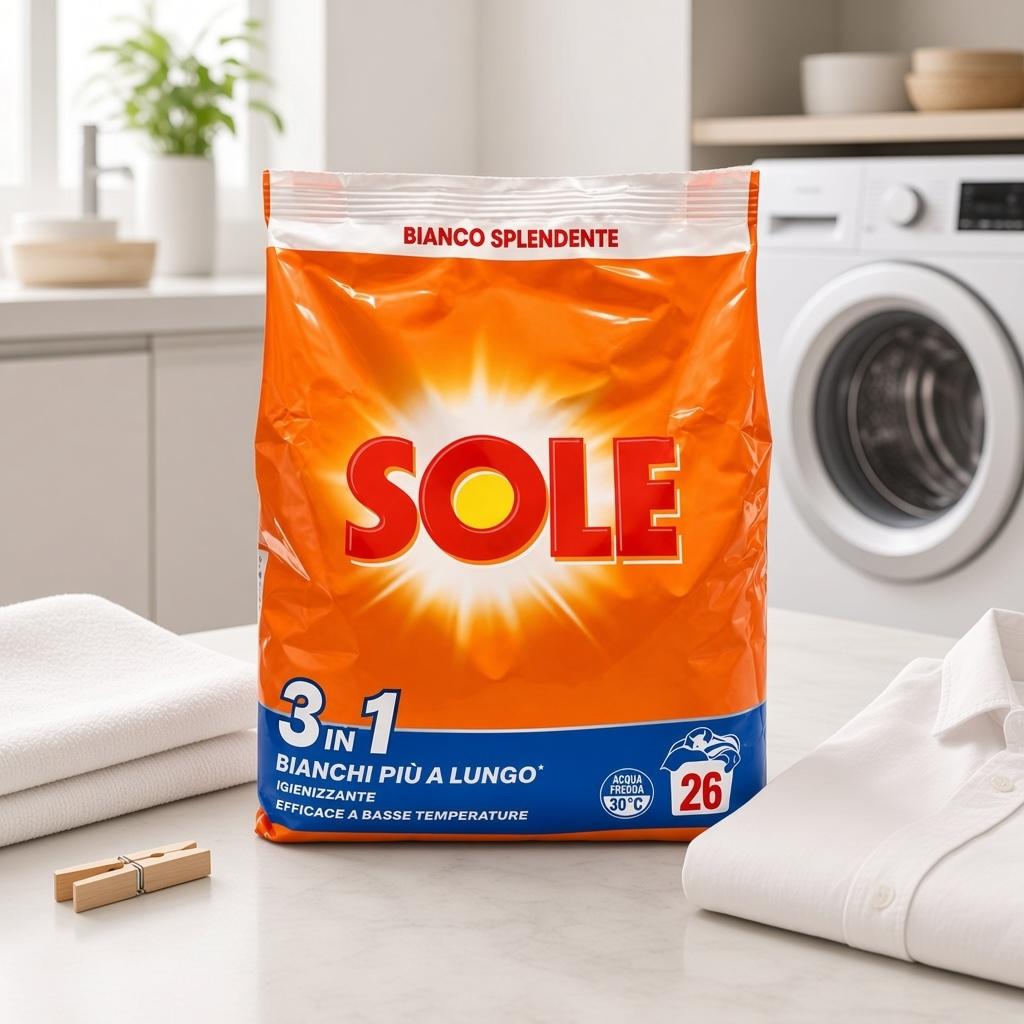 Sole Waschpulver für weiße Wäsche 1,3kg